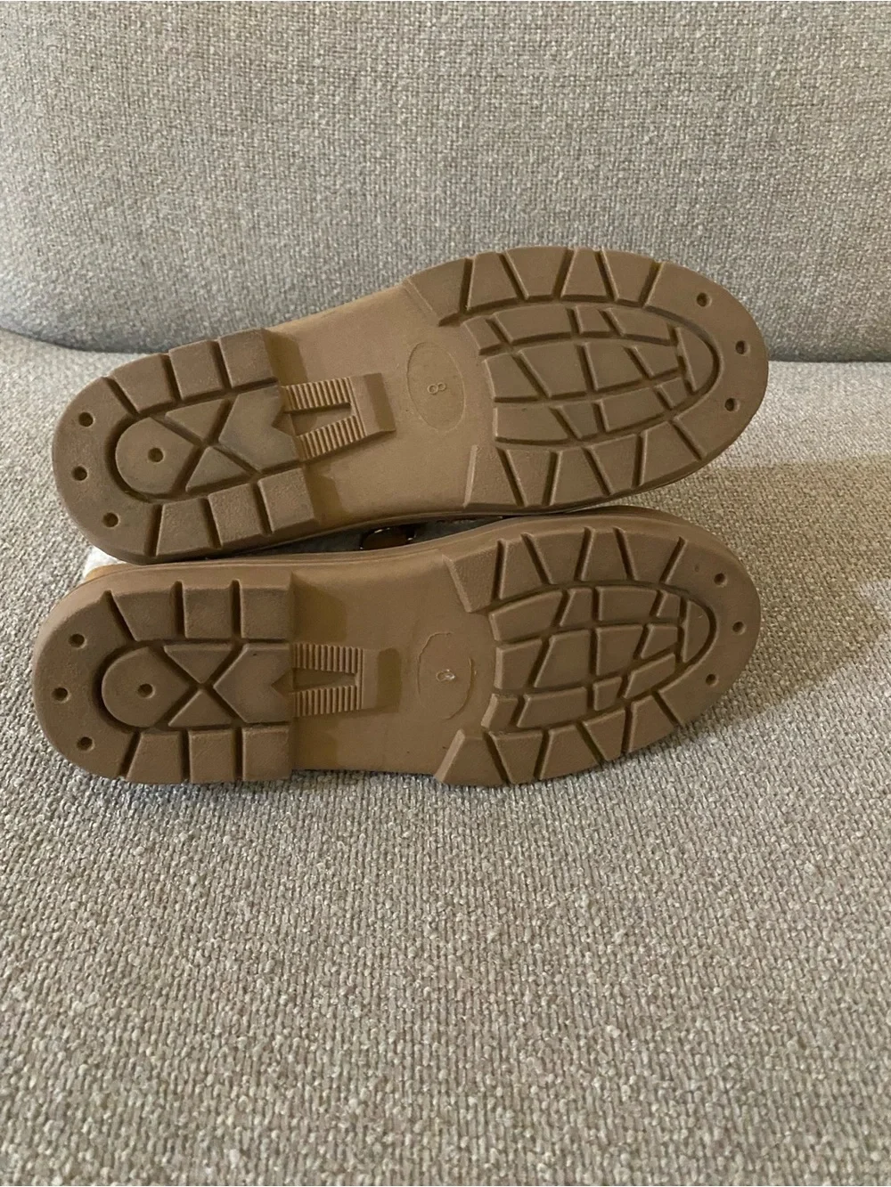 Cozy Sherpa Lace-Up Ankle Boots in Cream and Tan
